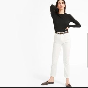 EVERLANE high rise white Jeans size 28